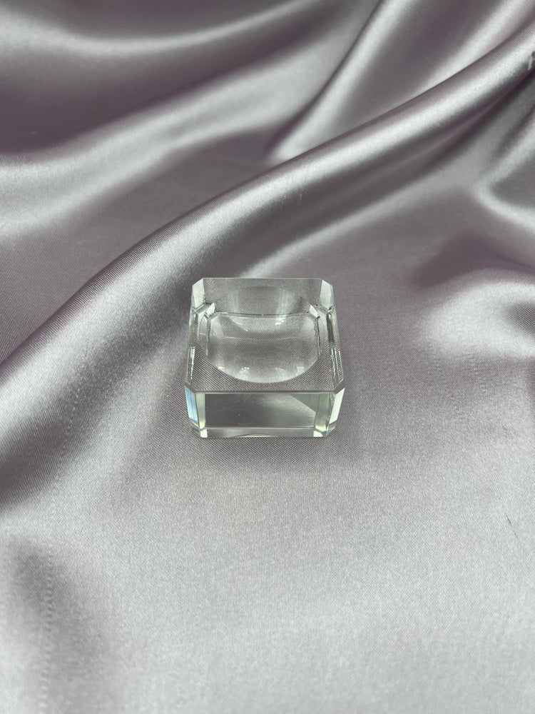Cube Glass Crystal Stand